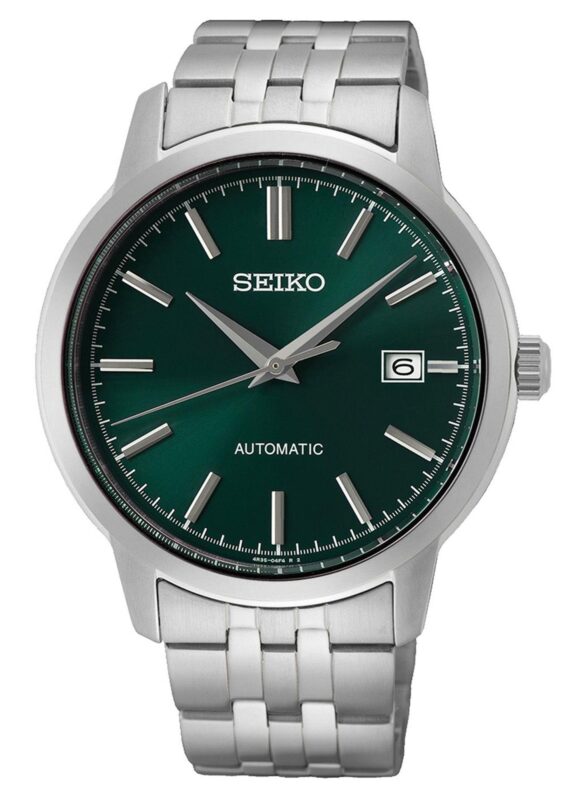 Seiko Green Dial Stainless Steel Automatic Watch Tempus Jewellery