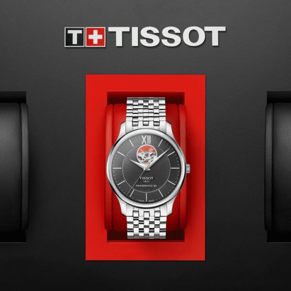 Tissot Tradition Powermatic 80 Open Heart sku T0639071105800