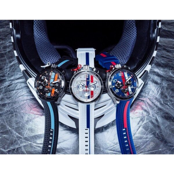 Bomberg Bolt-68 Racing 'Navy Stripe' sku BS45CHSP059410