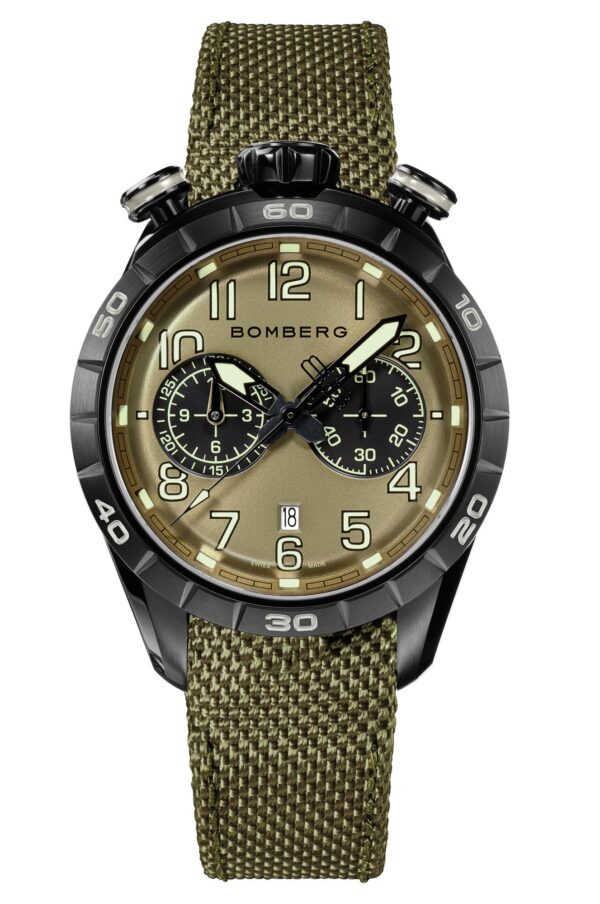 Bomberg BB-68 Green Chronograph Gent 44mm sku NS44CHPBA2079