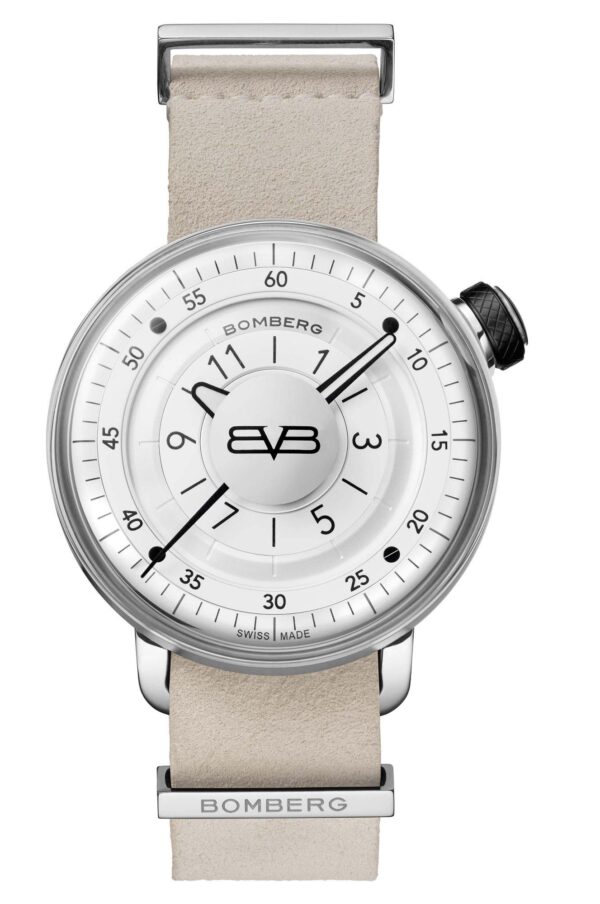 Bomberg BB-01 White & Silver Gent 43mm sku CT43H3SS0219