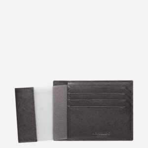 Montblanc Sartorial gray leather Pocket Card Case 4cc with ID Card Holder