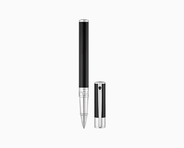 DUPONT D-INITIAL Rollerball Pen Black Chrome Finish