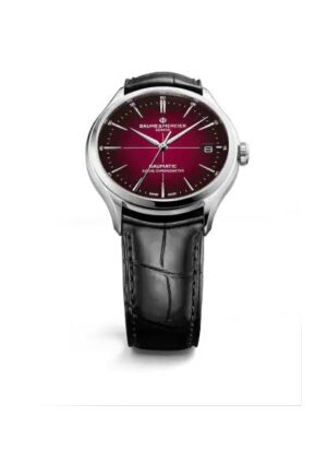 BAUME & MERCIER Clifton Baumatic COSC Red & Alligator Strap