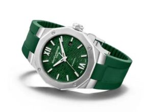 Baume & Mercier Men's Green Riviera Steel And Rubber Automatic Watch