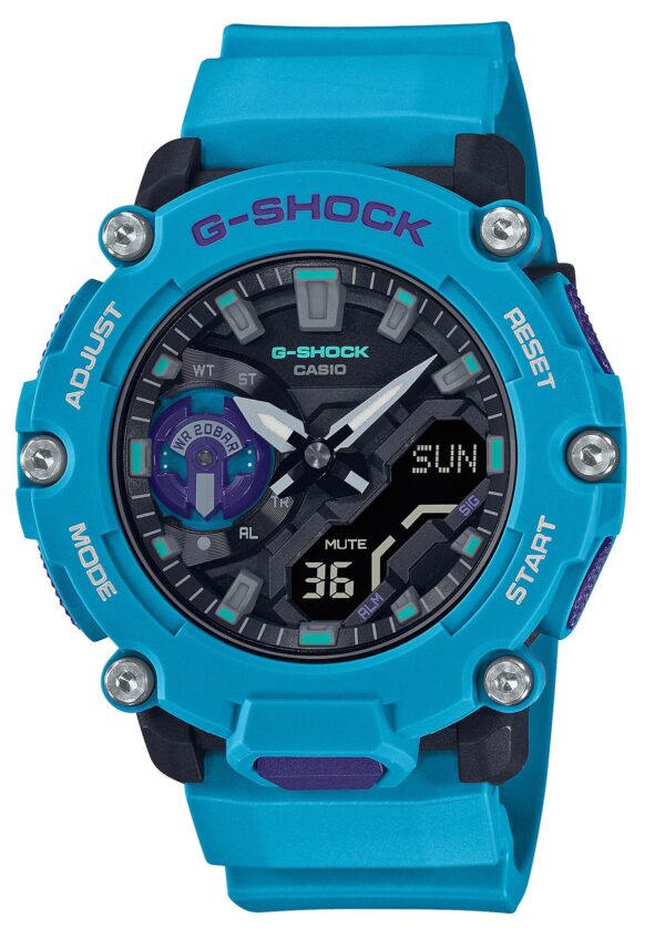 Casio Gshock Anadigi Blue Rubber Strap