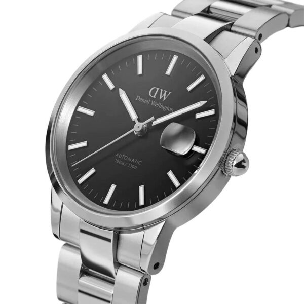 DANIEL WELLINGTON Iconic Link Automatic Silver Stainless Steel Bracelet 40mm