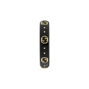 GUCCI Icon ring with GG details in 18kt yellow gold and corundum_width 4 mm