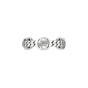 Gucci Interlocking G Ring 5.5mm in Silver