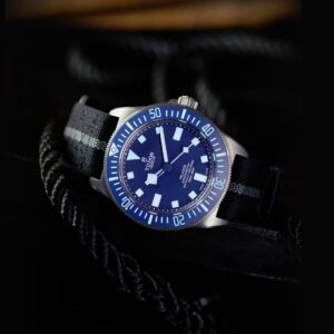 TUDOR PELAGOS FABRIC STRAP BLUE