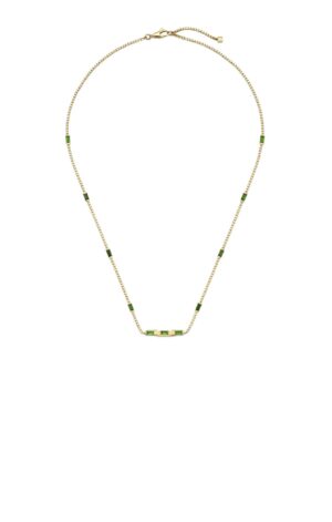 Link to Love baguette tourmaline necklace