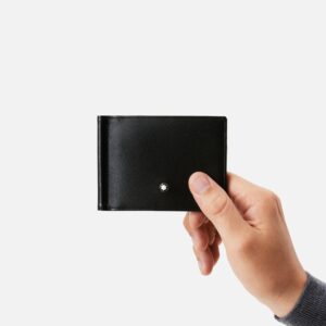 MONT BLANC Meisterstuck Wallet 6cc With Money Clip Black