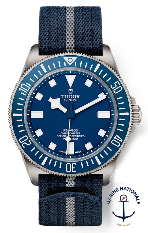 TUDOR PELAGOS FABRIC STRAP BLUE