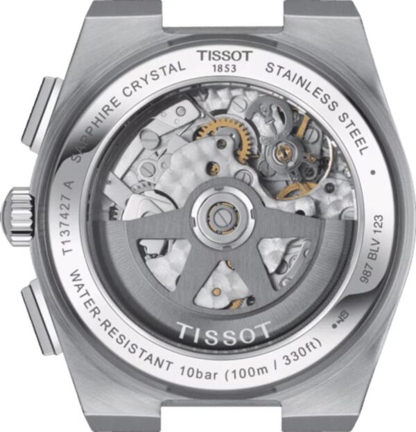 TISSOT T-Classic PRX Automatic Chronograph Silver Stainless Steel Bracelet