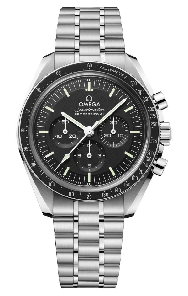 OMEGA W SP MOON IV 42 ST ST BLK