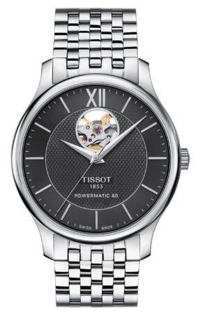 Tissot Tradition Powermatic 80 Open Heart sku T0639071105800