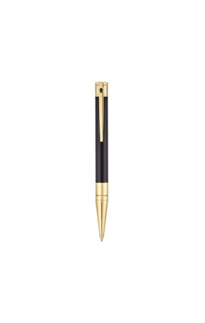 S.T. Dupont D-Initial Ballpoint Pen Black Golden Chrome Finish