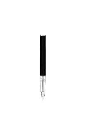 S.T. Dupont D-Initial Fountain Pen Black/Chrome