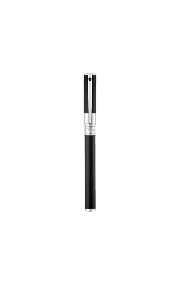 DUPONT D-INITIAL Rollerball Pen Black Chrome Finish