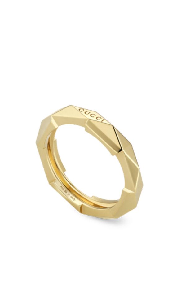 GUCCI Link to Love 18k Yellow Gold Ring