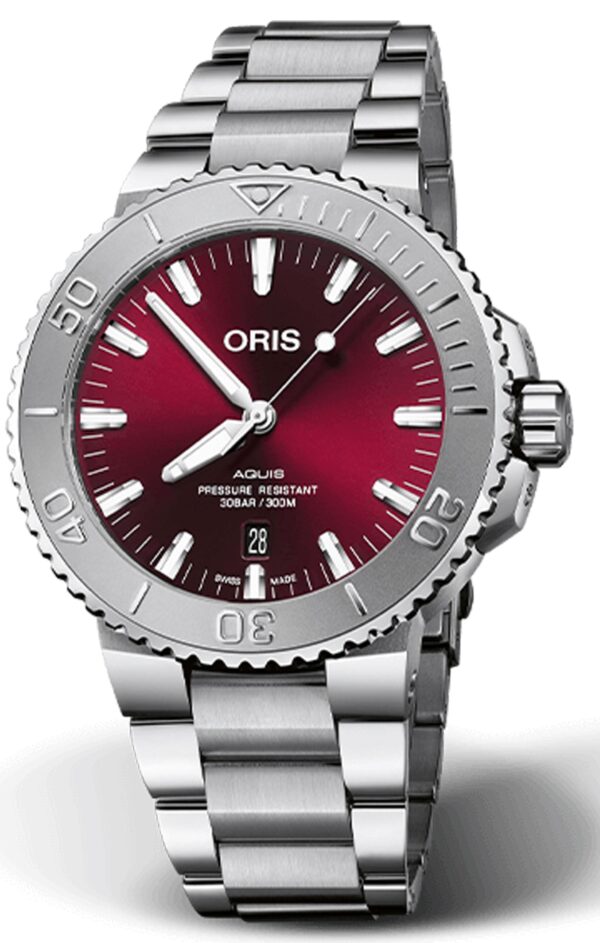 Oris Aquis Date Cherry 43.5mm Automatic Watch