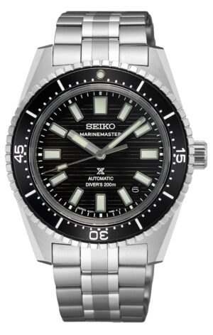 SEIKO Prospex Black 'Dark water' Marinemaster 1965 Reinterpretation Diver