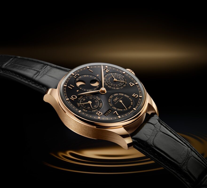 - IWC SCHAFFHAUSEN RE-LAUNCHES THE PORTUGIESER PERPETUAL CALENDAR 44 IN 18-CARAT ARMOR GOLD® AND 18-CARAT WHITE GOLD