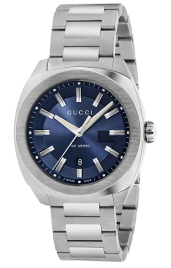 Gucci GG2570 Blue Dial Stainless Steel Men's Watch