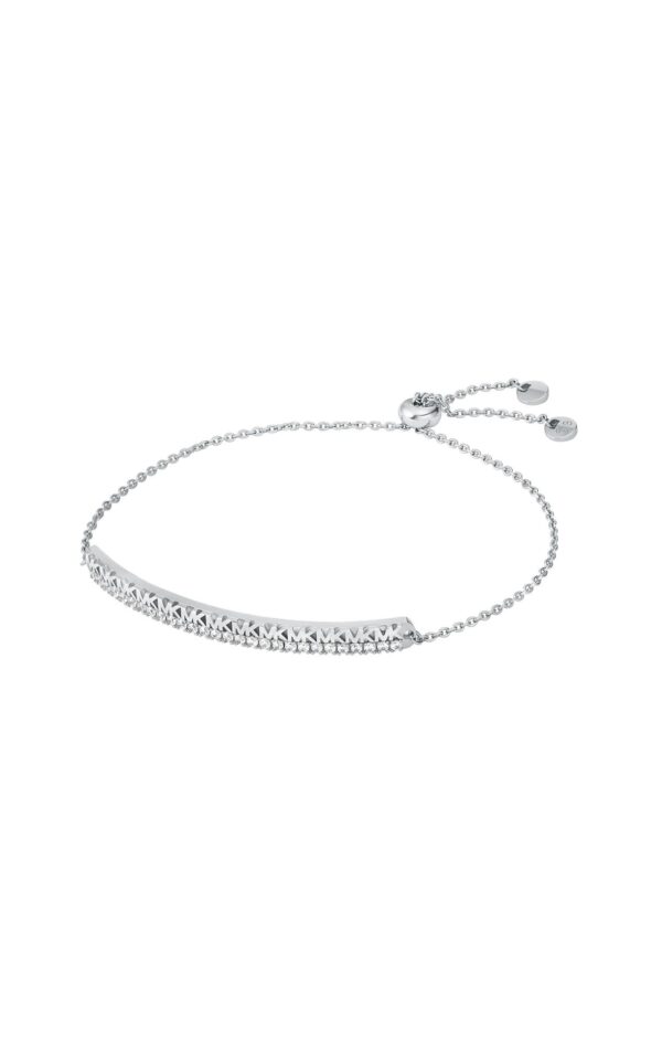 Michael Kors Premium Sterling Silver Monogram Ladies` Bracelet