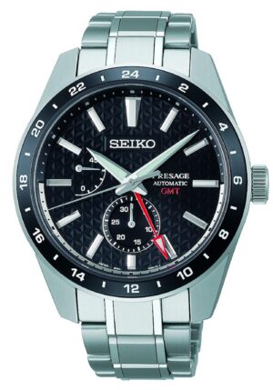 SEIKO Presage Sharp Edged Series GMT Automatic Men`s