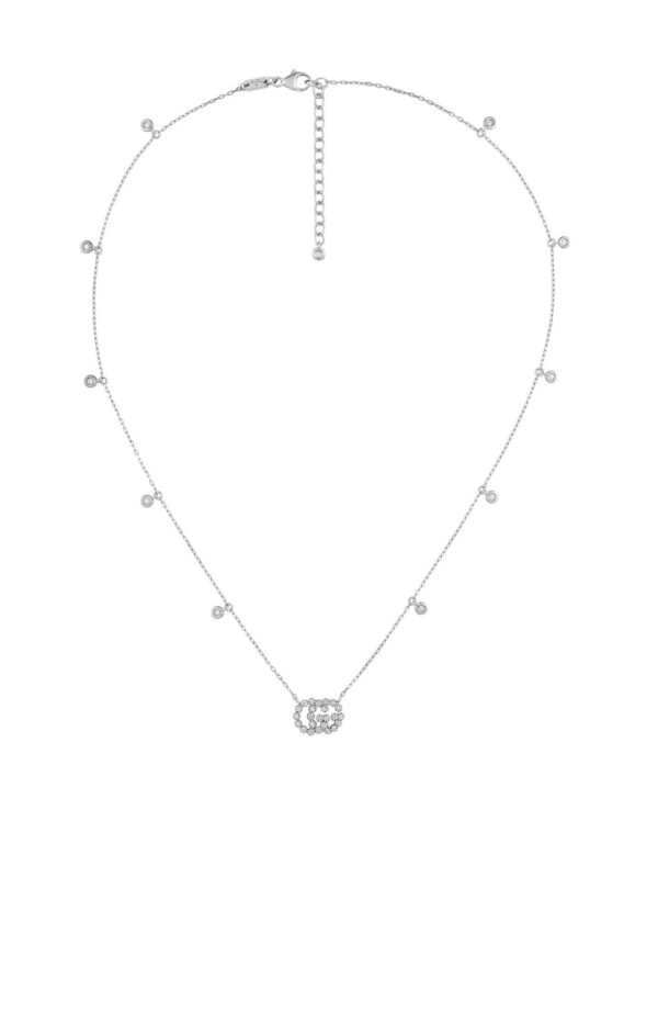 Gucci GG Running Necklace with Diamonds