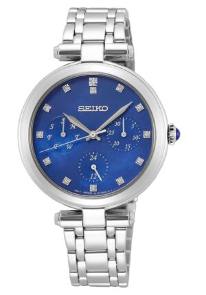 Seiko Conceptual Watch Diamonds Silver Stainless Steel Bracelet