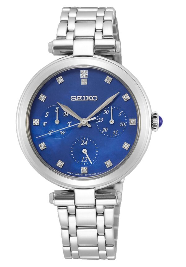 Seiko Conceptual Watch Diamonds Silver Stainless Steel Bracelet