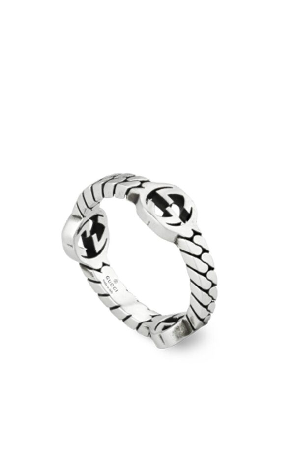 Gucci Interlocking G Ring 5.5mm in Silver