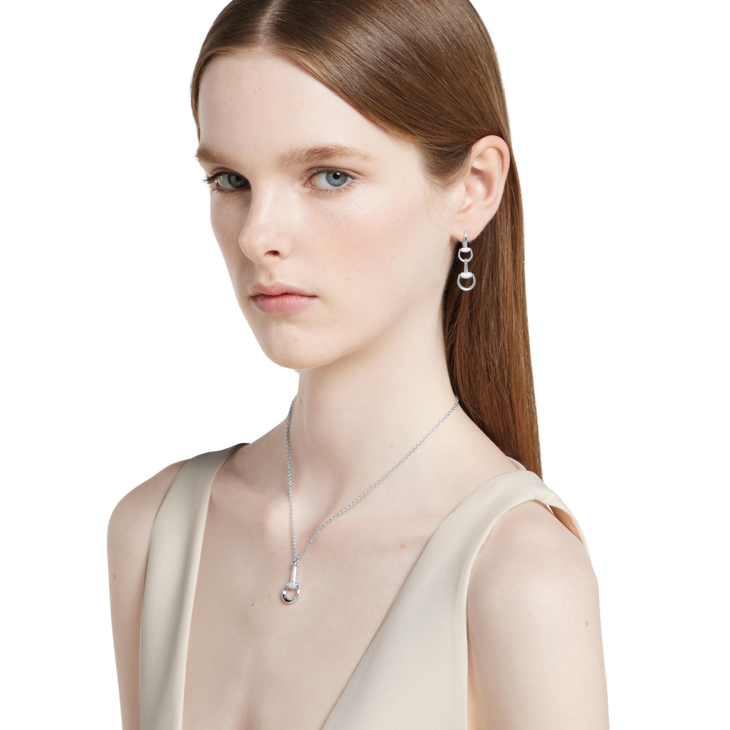 YBD83763300100U - Gucci Horsebit Hoop Earrings GUCCI YBD83763300100U